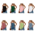thumbnail image 4 of Chaleco de algodón Sonducket para mujer sin mangas de Cuello ajustable color azul claro, 4 of 6
