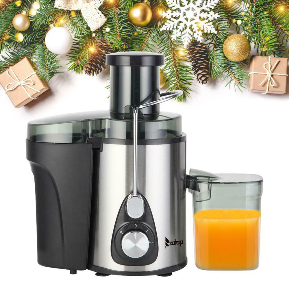 3.15 Inches Wide Chute Cold Press Juicer for Fruit and Vegetable Slow Masticating Juicer ROVKA High Nutrient and Vitamins Juice Extractor 