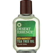 Desert Essence Eco-Harvest Tea JMS2Tree Oil, 1 fl oz - Gluten Free, Vegan, Non-GMO - Steam-Distilled Pure Essential Oil with Inherent Cleansing Properties