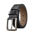 thumbnail image 5 of Men Dress Belt 47" Long PU Leather Belt for suits Jeans Accessories Uniform Black, 5 of 8