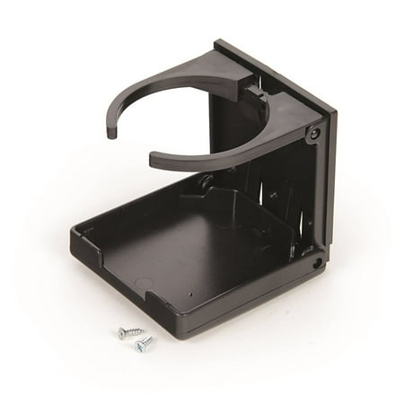 Camco RV/Marine Adjustable Drink Holder | Holds Almost Any Size Mug, Cup, Bottle or Can | Extra Cup Holders for Cars, Trucks, RVs, Vans, Boats, and More | Black (44044)