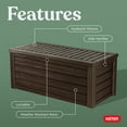 thumbnail image 5 of Keter Westwood 150 Gallon Durable Resin Outdoor Deck Box Storage Organization, Espresso Brown, 5 of 13