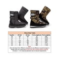 thumbnail image 2 of Frontwalk Men Warm Boot Mid Calf Snow Boots Plush Lined Waterproof Booties Outdoor Non-slip Winter Shoes Mens Magnetic Hiking Bootie Black 6.5, 2 of 9