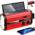 thumbnail image 3 of (green)SOS Power Bank For Car Home Multifunction Radio XSY-320 5000mAh AM/FM/WB Solar USB Rechargeable Portable Emergency Flashlight, 3 of 5