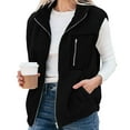 thumbnail image 3 of FAIWAD Womens Fleece Vest Warm Winter Sleeveless Fuzzy Jackets Casual Zip Up Lightweight Outerwear with Pockets, 3 of 8