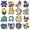 Color3, variant on 18 Pcs Pokemon Cartoon Charms for Boys Girls Charms Pack Cute Pins Accessories Cartoon Charms for Shoes Clogs Slides Bracelet Wristband Shoe Decoration
