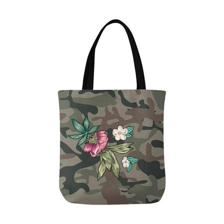 Embroidered Patch Tote Bag Flower Bouquet Tote Bag Canvas 