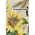 thumbnail image 5 of Pack of 2 Outdoor Pillow Covers, Sunflower Bless This Home Dragonfly Butterfly Waterproof Square Throw Pillowcase Cushion Decorative Pillow Covers for Couch Patio Tent, 18x18 in, 5 of 6