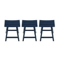 thumbnail image 5 of Costaelm 24" Poly Outdoor Patio Counter Stool (Set of 3), Navy Blue, 5 of 6