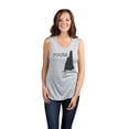 thumbnail image 2 of Thread Tank Home Roots State New Hampshire NH Women's Sleeveless Muscle Tank Top Sport Grey Small, 2 of 4