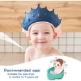 thumbnail image 2 of Yao Baby Shower Cap Shield, Shower Cap For Kids, Visor Hat For Eye And Ear Protection For 0-9 Years Old Children 2 PCS, 2 of 7
