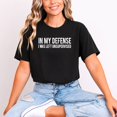 thumbnail image 2 of In My Defense I Was Left Unsupervised Funny Saying Graphic T-Shirt, Unisex Classic Fit, Cotton-Rich, 180 GSM, 2 of 5