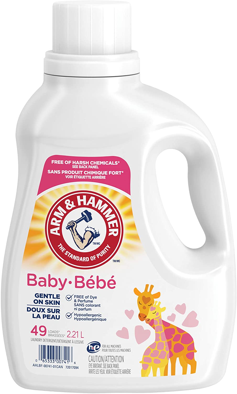 Arm Hammer Laundry Baby Hypoallergenic Gentle On Skin Liquid Laundry Detergent 49 Loads 2 21 Liter Walmart Canada