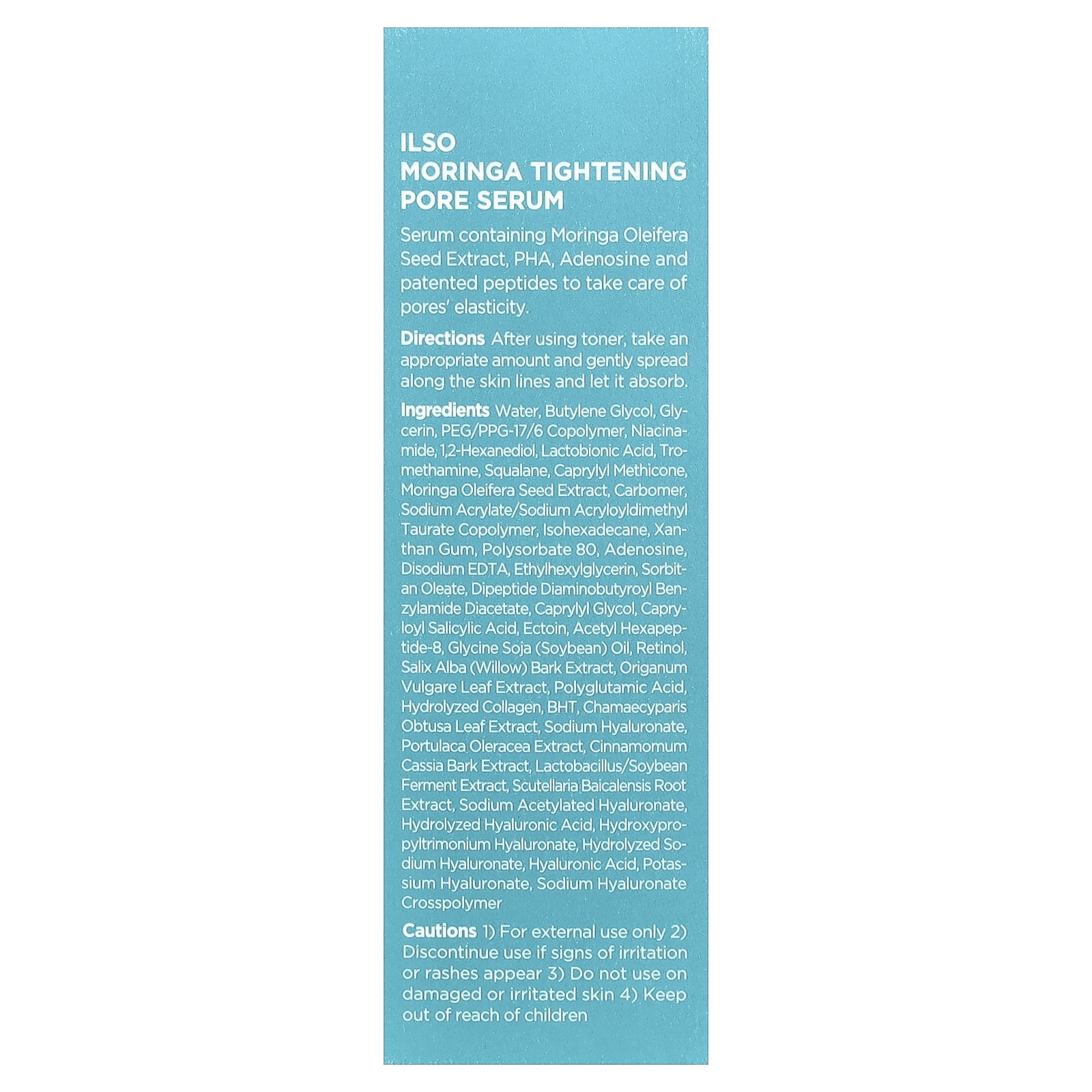 ilso Moringa Tightening Pore Serum, 1.01 fl oz (30 ml)