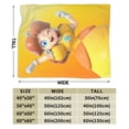 thumbnail image 4 of Manta de princesa Daisy, manta de felpa grande súper suave y esponjosa para niños, niñas y adultos jóvenes, manta de franela cálida y acogedora para sala de estar, sofá cama para todas las, 4 of 8