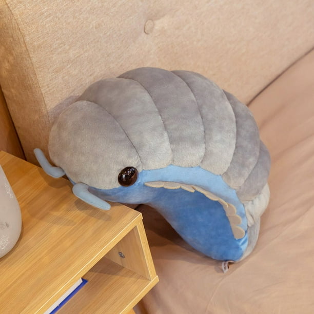 Cojín Peluche De Isópodo O Bicho Bolita – 30 Cm De Pura Suavidad, Juguete Decorativo Con Temática Oceánica Para Niños Y Amantes Del Mar