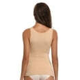 thumbnail image 6 of Women's Seamless Camisole Tank Top Wide Strap Vest Control Waist Undershirt Elastic S To 2X, 6 of 6