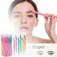 thumbnail image 4 of Herramientas de belleza para maquillaje DIY de cejas, herramientas y suministros para recortar cejas, herramientas para dar forma a las cejas, herramientas de depilación facial para hombres y mujeres, 4 of 6