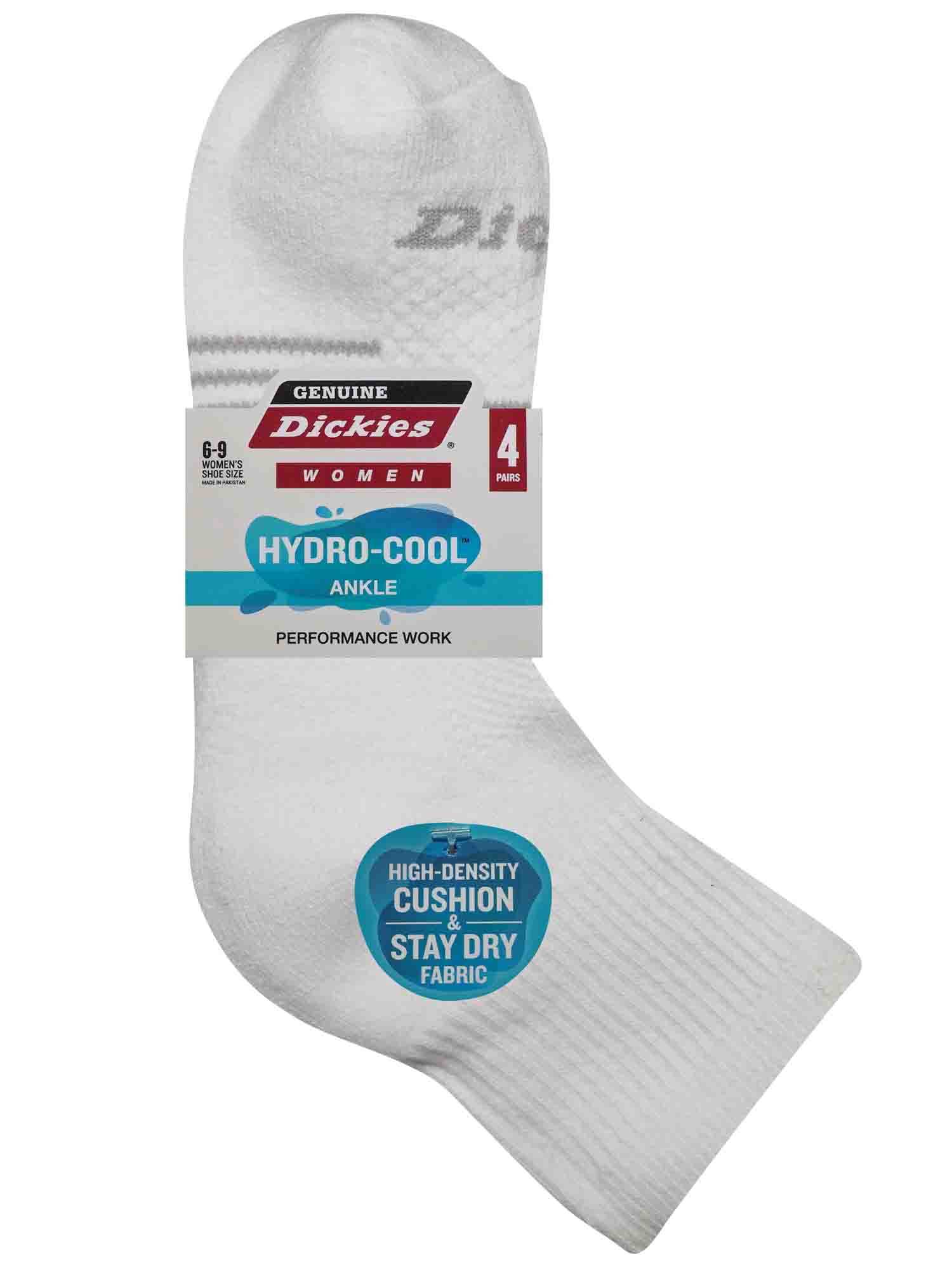 Dickies Women's 4 Pack HYDRO-COOL™ Ankle Socks