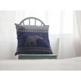 thumbnail image 3 of 18â€ Navy Ornate Elephant Indoor Outdoor Zippered Throw Pillow, 3 of 5