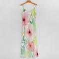 thumbnail image 5 of Watercolor Pastel Floral Art Print Sleeveless Dress Dresses Women Summer Women's Summer Clothing, 5 of 9