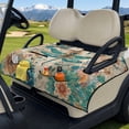 thumbnail image 3 of Xixirimido Easy-carry Golf Cart Seat Covers, Portable Golf Cart Seat Towel Blanket Quilted with 4 Pockets Fits for EZGO, Yamaha, Club Car & More 2-Seat Carts, Dragonfly and Boho Mandala, 3 of 8