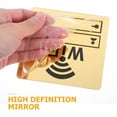 thumbnail image 3 of TABLZONE Golden High Definition Mirror Wall Sticker WiFi Sign for Home Office Restaurant, 3 of 7