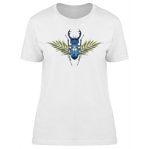 Beetle Stag Landscape Print T-Shirt Women -Image by Shutterstock, Female Small
