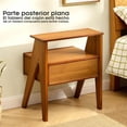 thumbnail image 4 of Buro para Recamara Mesa Auxiliar 2 Niveles con Compartimento de Almacenamiento para Dormitorio Mesita de noche Astra, 4 of 11