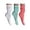 White-Mint-Neon Pink, variant on Women Cotton Slouch Socks 3 Pairs Shoe Size 5-10 (Capri-Mint-Peach)