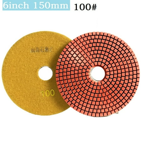 

6 Inch 150mm Dry/wet Diamond Polishing Pads Flexible Grinding Discs For Granite