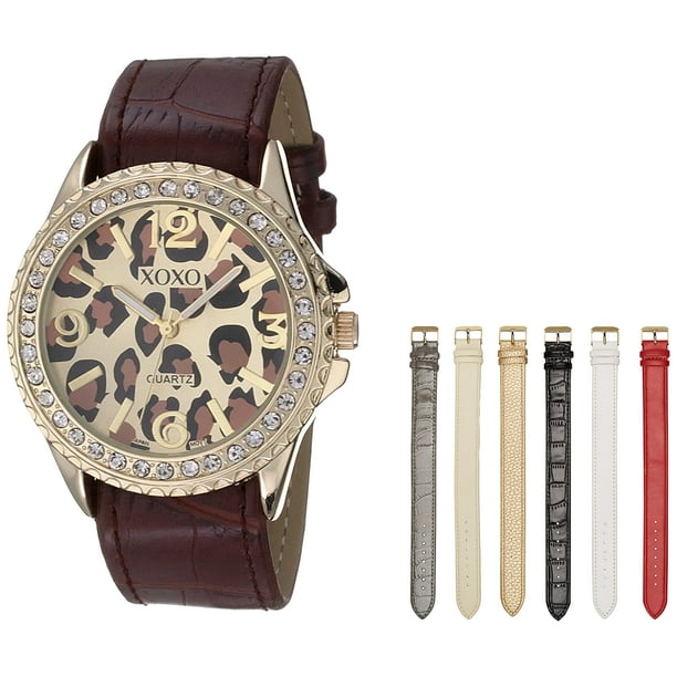 Reloj XOXO XO9066 con 7 correas intercambiables