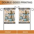 thumbnail image 4 of Fall for Jesus He Never Leaves Garden Flag, Religious Cross Autumn Pumpkin Gourd Decorative Yard Outdoor Home Small Decor, Thanksgiving Maple Leaf Plaid Farmhouse Outside House Decoration 12.5x18, 4 of 6