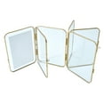 thumbnail image 6 of Beautiful 3 Piece Gold Metal Folding Picture Frame by Drew Barrymore - Fits 5x7 and 4x6 Photos - Multi Picture Frame for Collage Display - Gold Photo Frame Set for Family, Graduation, Mother’, 6 of 10