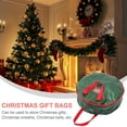 thumbnail image 3 of BERTDOMD 4-Pack Christmas Wreath Storage Bags, Premium Round Plastic Xmas Storage Organizer Bags, 3 of 6