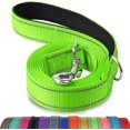 thumbnail image 1 of ORUYROP Double-Sided Reflective Dog Leash, 6 FT/5 FT/4 FT, Padded Handle Nylon Dogs Leashes for Medium & Large Dogs Walking, Green, 5FT, 1 of 6