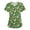 01-Army Green, variant on Easter Shirts for Women Plus Size Fun Print Short Sleeve V Neck Stretchy Holiday Nurse Working Uniform Scrub Top with Pocket Purple XL