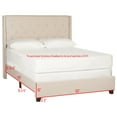 thumbnail image 5 of SAFAVIEH Winslet Modern Tufted Upholstered Bed Frame with Nail Heads, Twin Light Beige, 5 of 7