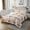 Brown Orange, variant on Erosebridal Cartoon Fox Quilt Sets for Twin Size Bed, Colorful Floral Bedding Set, Woodland Animal Room Decorative, 2pcs