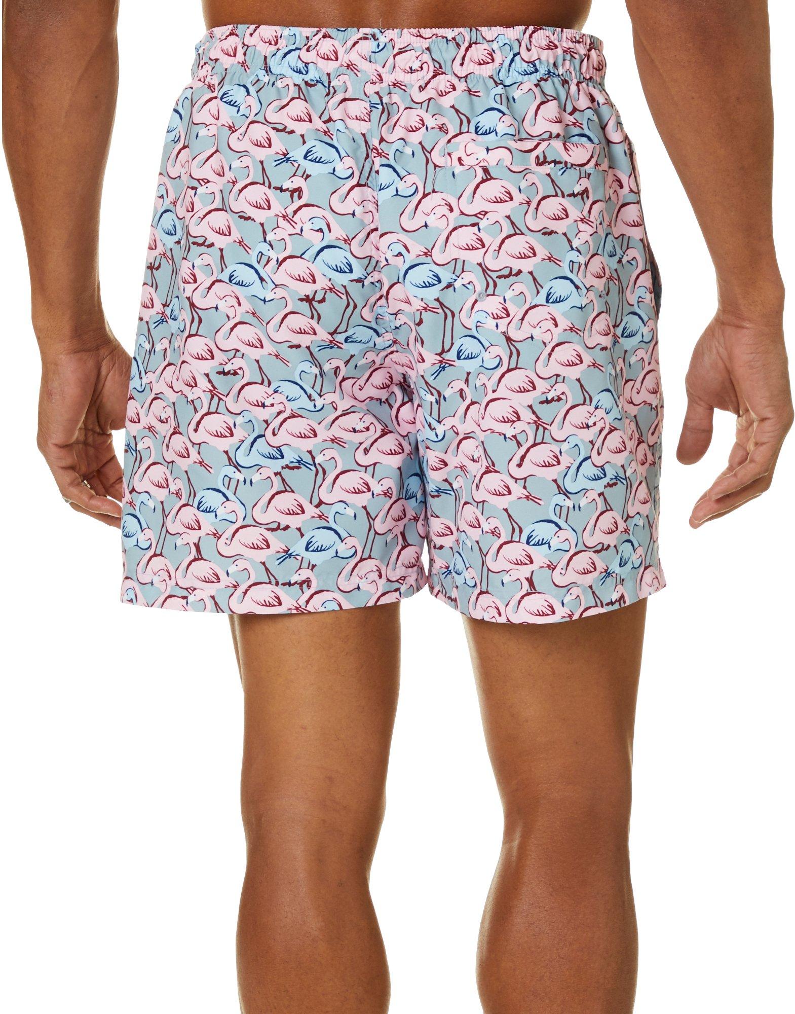 flamingo swim trunks men