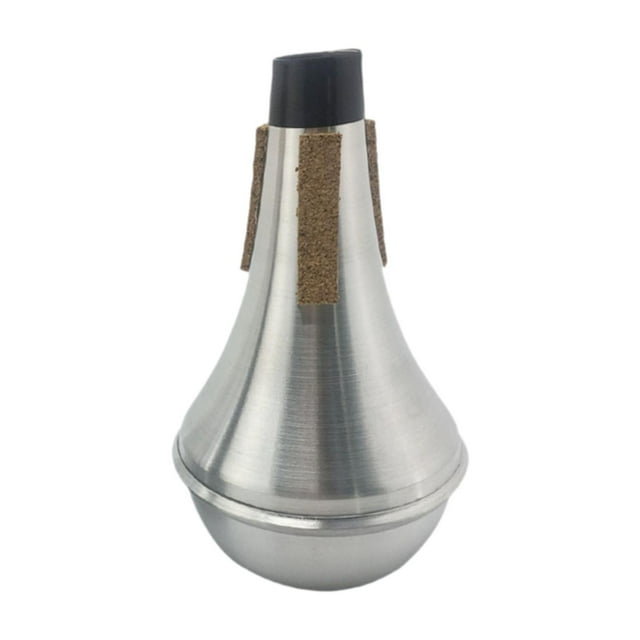HILABEE Trompette Rythmique Silencieuse Petite Droite Pratique Silencieuse pour Instrument de Musique Jazz B