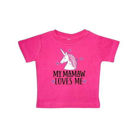 

Inktastic My Mamaw Loves Me Unicorn Gift Baby Girl T-Shirt