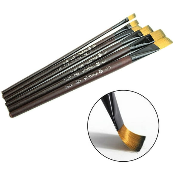 Product category Pen1 Pack Brushes Nylon of Brown Paint 6 Art for Acrylic Stationery Craft Tools 6PCS