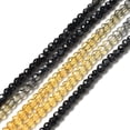 thumbnail image 2 of 20 Strand Transparent Gradient Color Glass Beads Strands Faceted Round Black & Orange 3x2.8mm Hole: 0.9mm 123pcs/strand 14.53''(36.9cm), 2 of 4