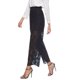 thumbnail image 4 of Pincandy Women's High Waist Lace Wide Leg Casual Pants, Loose Fit, Elastic Waistband, Daily & Party Wear, 4 of 5