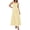 Yellow Striped, variant on Women's Maxi Striped Dress Summer Sleeveless Square Neck Smocked A Line Long Flowy Spring Vacation Sundress