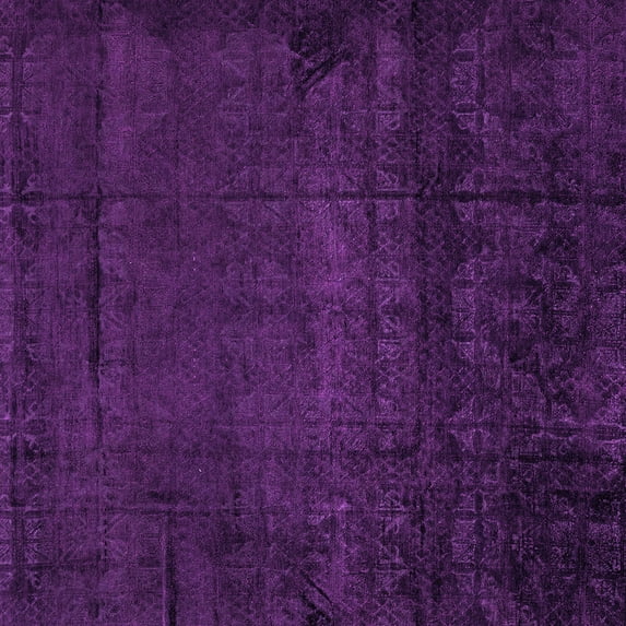Ahgly Company Indoor Square Abstract Pink Modern Area Rugs, 8' Square