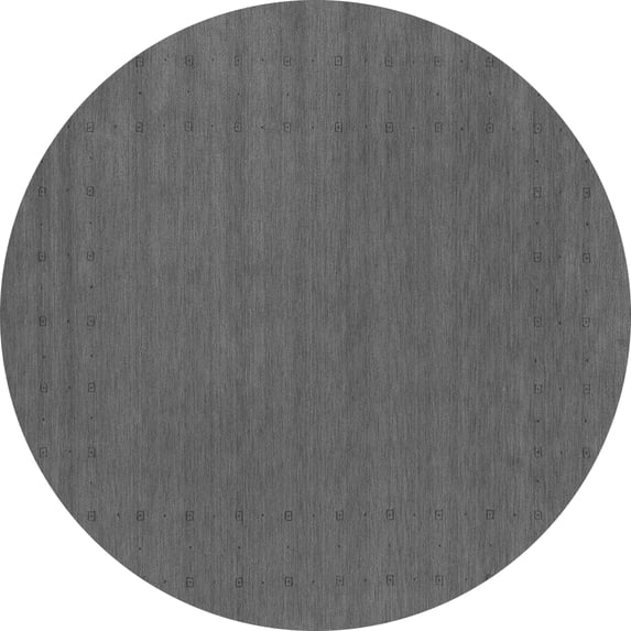 Ahgly Company Indoor Round Abstract Gray Contemporary Area Rugs, 5' Round