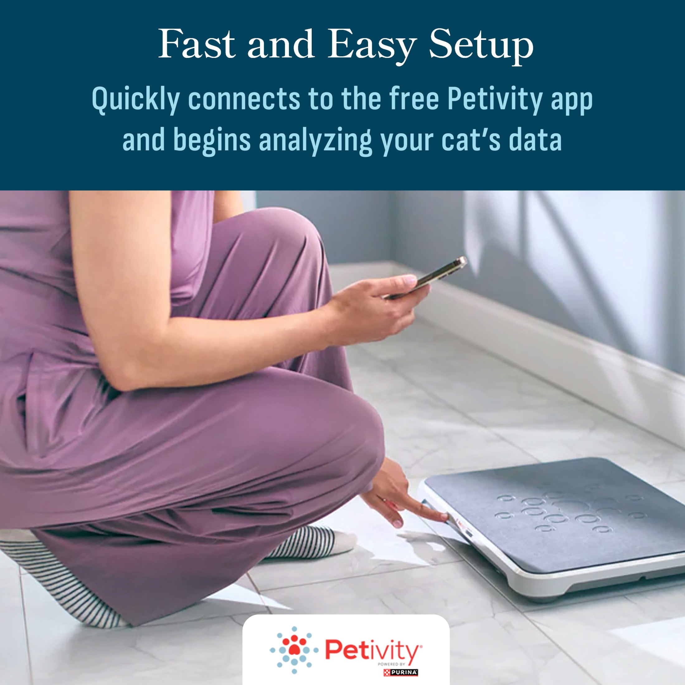Purina Petivity Health Monitoring Cat Litter Box Small System, 5.5 lb. Box