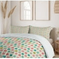 thumbnail image 6 of Ambesonne Cat Duvet Cover Sets, Happy Surprised Kittens Fish, 2-King, Blush Seafoam, 6 of 7